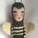 Original art Doll folk art Bee Bee doll whimsical OOAK From miliaart
