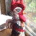 Original art doll, folk art primitive Rooster Doll OOAKFrom miliaart