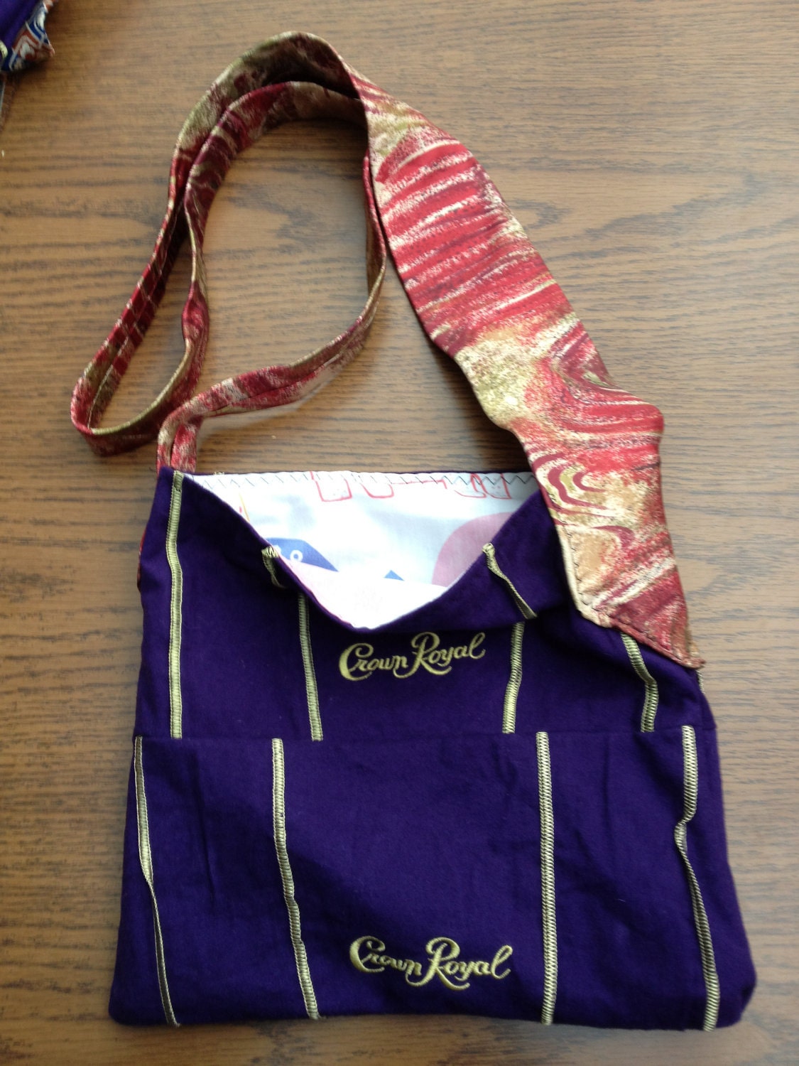 Crown Royal Bag Necktie Purse