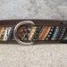 Dog Collar, Brown and Tan Print In Size L Only - SALE
