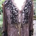 SIREN... lace and velvet steampunk..gypsy couture.. chocolate brown, jet black or passionate purple. LARGE/ XL