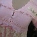 VINTAGE KITTY.. pretty cotton knit crop cardi.. lace, crochet.. shabby chic.. ooak.. velvet and guipere.. layering... MED