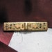 Antique Victorian Bar Pin - Gold Filled - Black Enamel - Flowers - 1880s