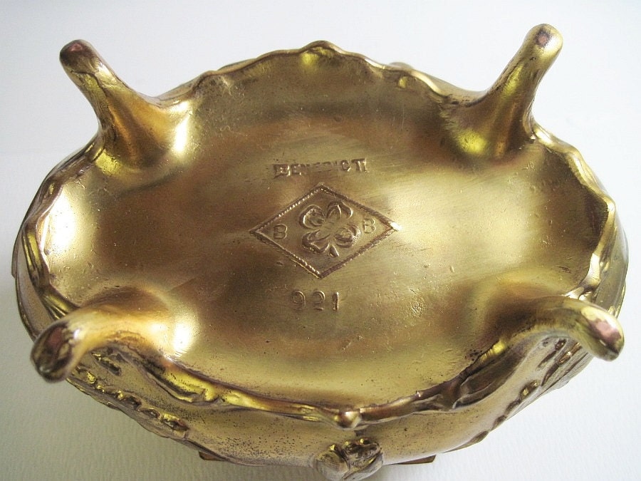 Art Nouveau Metal Jewelry Box Jewelry Casket Antique