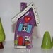 Little Clay House in Purple with a door