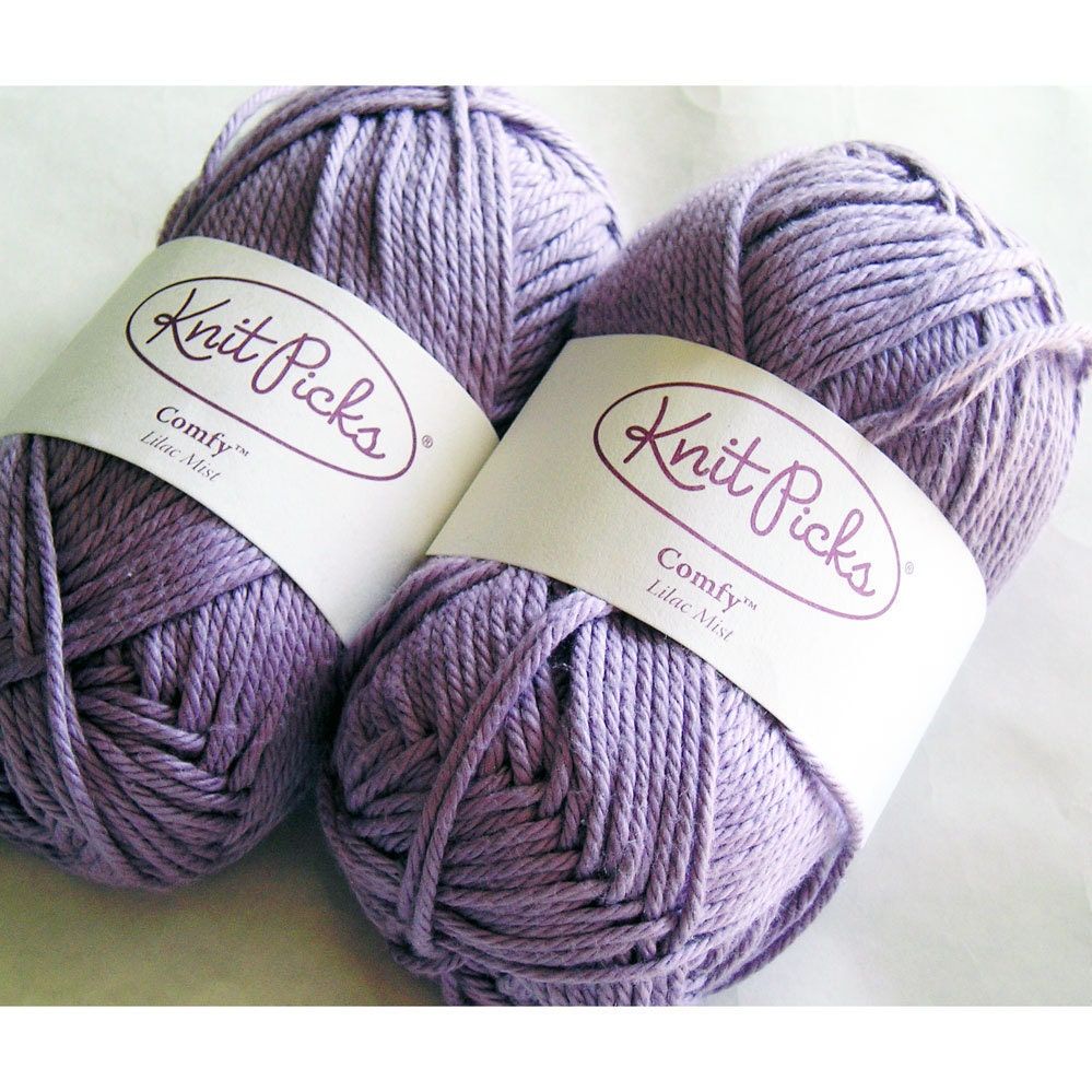 Knit Picks Yarn Cotton Acrylic Comfy Worsted Weight Lilac