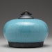 Turquoise Ceramic lidded jar, Raku Jar with lid, art pottery,home decor,handmade,urn