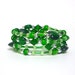 Bracelet, Coil Bracelet green and silver MINTY FRESH Beading Divas Fundraiser