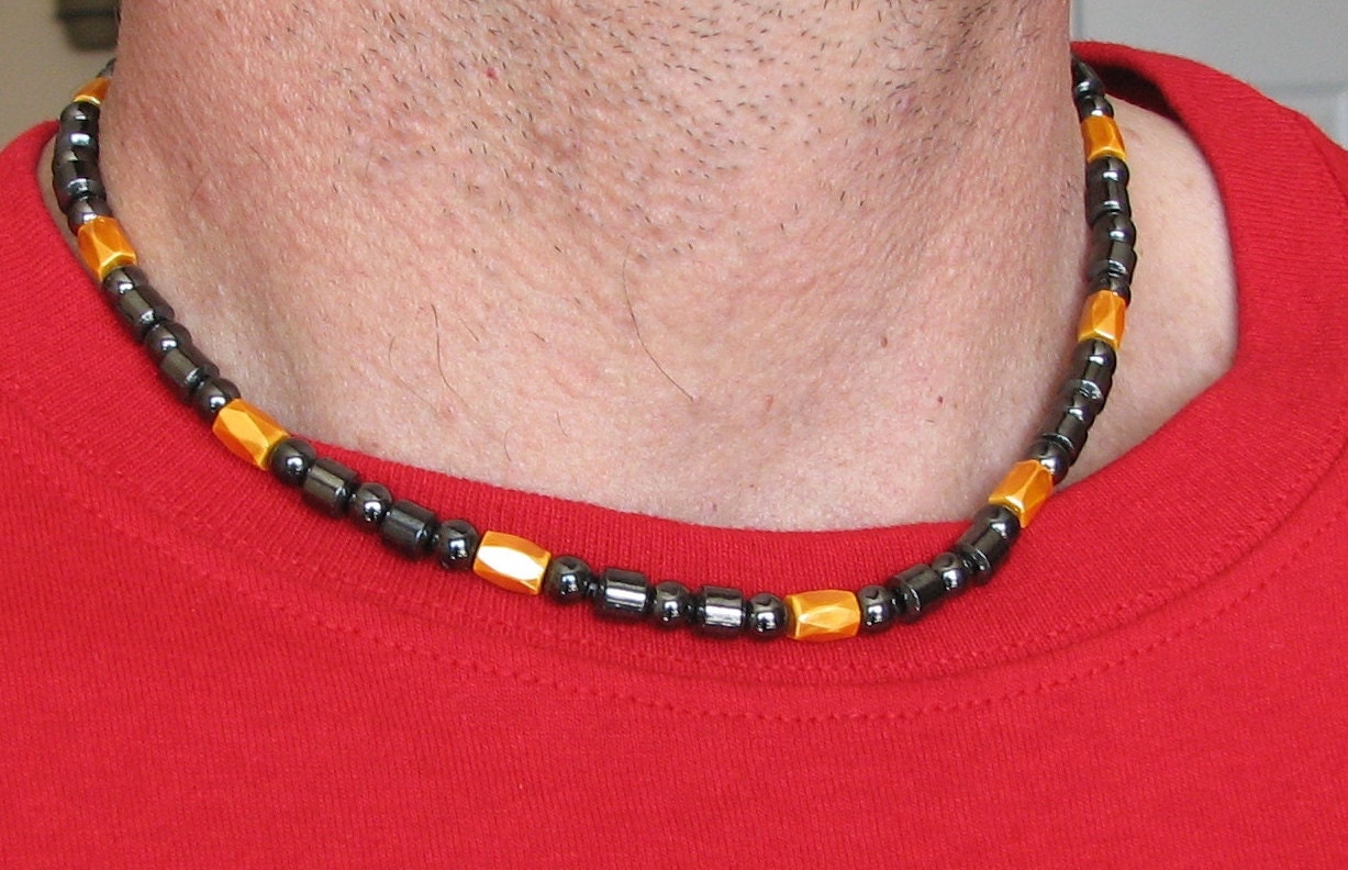 Therapy Necklace Black Hematite with by naturaljewelry