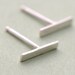 Silver Bar Studs Earrings, Silver Post Earrings, Small Petite Earrings.