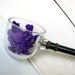 Vintage Glass Ladle Dipper Wooden Handle
