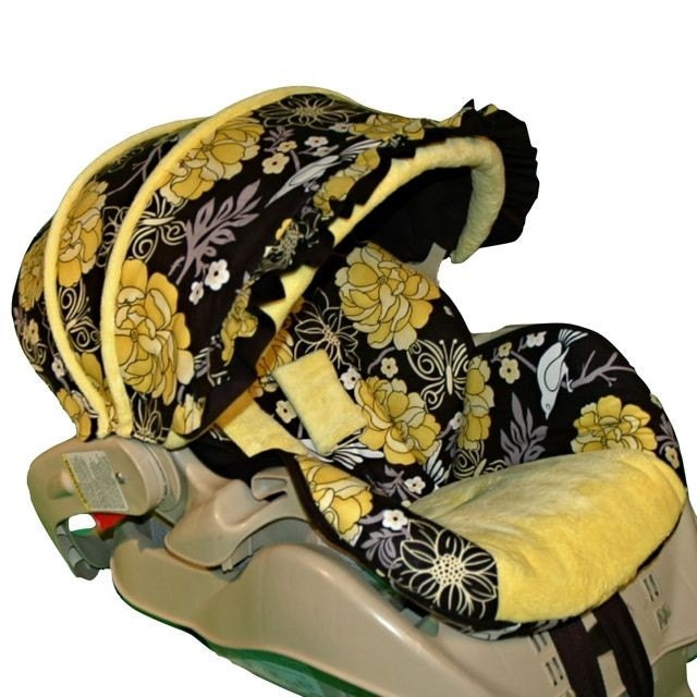 Custom Made Car Seat Covers For Infants Baby Car Seat Canopy Cover Purple