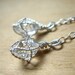 Herkimer Diamond in Sterling Wire Earrings Long