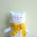 Stuffed Cat, Cat Doll, Cat Plush - Kitty Mimi with Scarf - Etsy Project Embrace