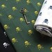 Punk Style, Cool Yellow Skulls On Alpine-Cotton Fabric (Fat Quarter)