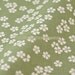 Chic and Elegant Sakura Rain, Matcha Green-Japanese Cotton Fabric (19.5x21.5 Inches)