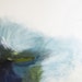 Minimal Abstract Landscape Painting, 20 x 17" original fine art -- "June 4th" -- oil and acrylic on canvas