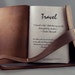 Handmade Leather Travel Journal / Organizer
