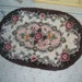 Reserved Reserved TREASURY FEATURED ITEM Vintage Shabby Sweet Roses Hooked Rug