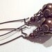 Jewelry Earrings Brown Chocolate Swarovski Pearl Antique Brass Glass Pearl FREE SHIPPING
