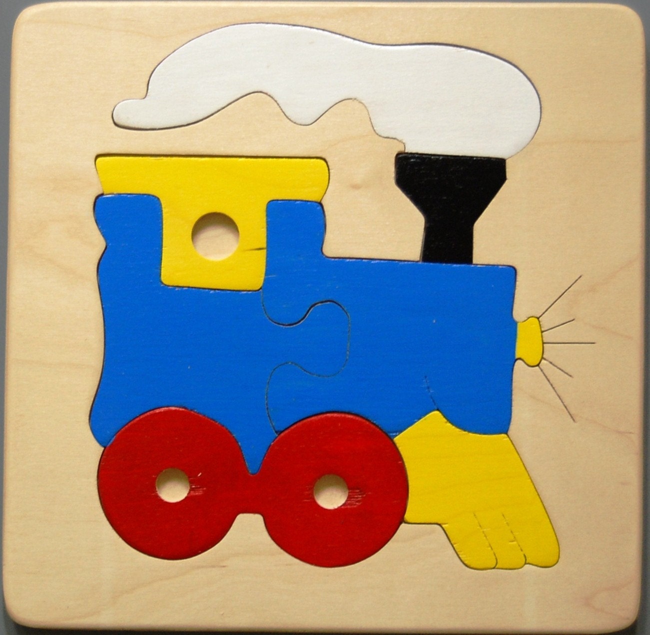 Wooden Train puzzle for toddlers preschool children all