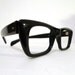 NOS Vintage Black Wayfarer Style Eyeglasses, Sunglasses / Frame Italy/ Men/ Women / Geeks