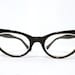 Wildcat Tiger Eye Effect Horn Rimmed Cat Eyes, Winged Brown Over Black Eyeglasses or Sunglasses Cats Eyes