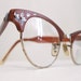 SEASON SALE Vintage Aluminum Rose Cat Eye, Copper Colored and Golden Eye or Sunglasses Frames, USA
