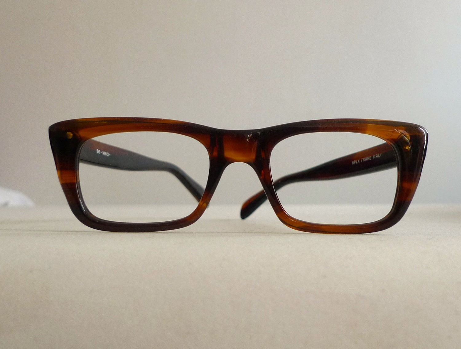 Frame Italy Tortoise Shell Eyeglasses Classic Mad Men Birth