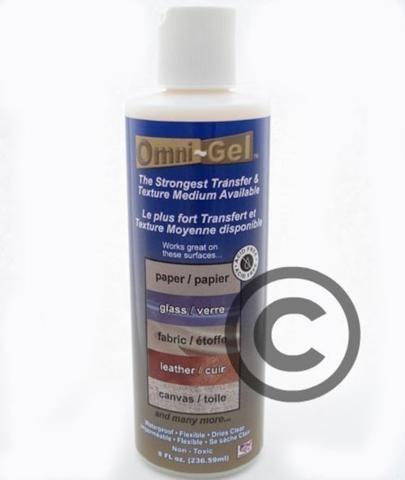 OMNI GEL 8 oz Image Photo Transfer to Fabric Glass Canvas