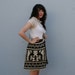 1980s FESTIVAL BAG / Huge Ethnic Wool Dragon Purse