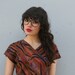 70s Eye GLASSES / Big Violet LANVIN Twist Frames