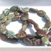 Full 15 inch Strand of Blue Calsilica Jasper Oval Beads
