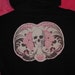 Pink Skulls Personalized Hooded Sweatshirt for Toddler/Child - Size 4/5
