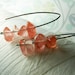 SALE SALE SALE Stacked - pink quartz stacked gemstone and sterling silver earrings