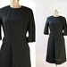 REDUCED Vintage 50's Black Dress Hannah Troy Shift