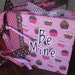 Valentine Scrapbook Album Photo Memory Book BE MINE 6x6 Chipboard Premade READY to Ship