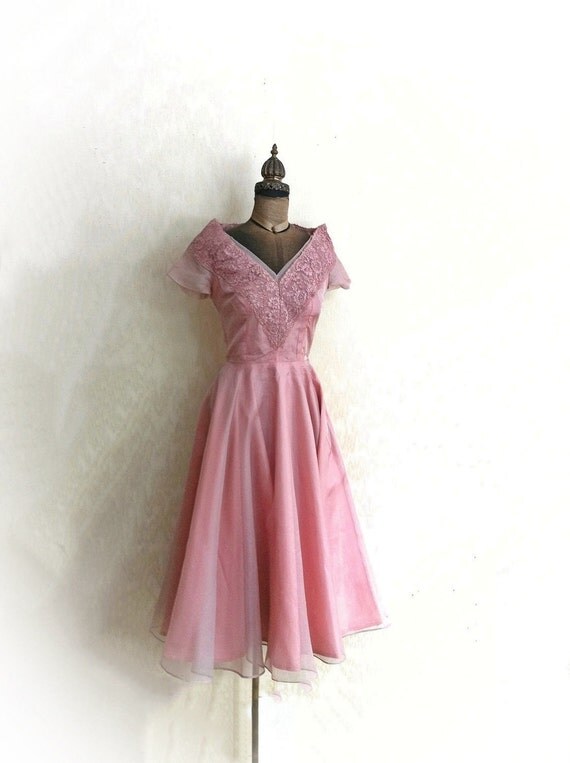 mauve pink gown