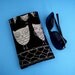 Roomy Sunglasses Case in a Japanese Design of Owls