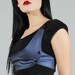 Uplift harness top, modern cyberpunk gear by Plastik Wrap, futuristic noir. S