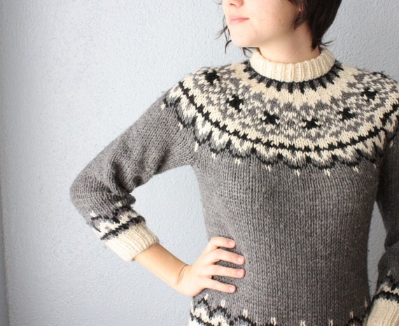 vintage nordic sweater