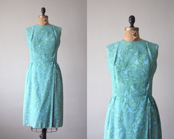 vintage 1960's dress paisley print cocktail party by 1919vintage