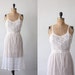 vintage 1950's white cloud nightdress