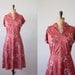 vintage 1970's harvest print day dress