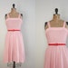 1970's dress - peppermint red and white stripe sundress