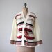 wrap sweater - 1970's tribal wrap cardigan