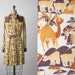 vintage 1970's egypt print dress