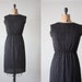 vintage 1970's dress - black glitter dress