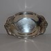 RESERVED - ON SALE - Vintage Silver Plated Scalloped Floral Dish