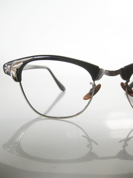 Vintage Cat Eye 1950s Eyeglasses Glasses Optical Frames Women